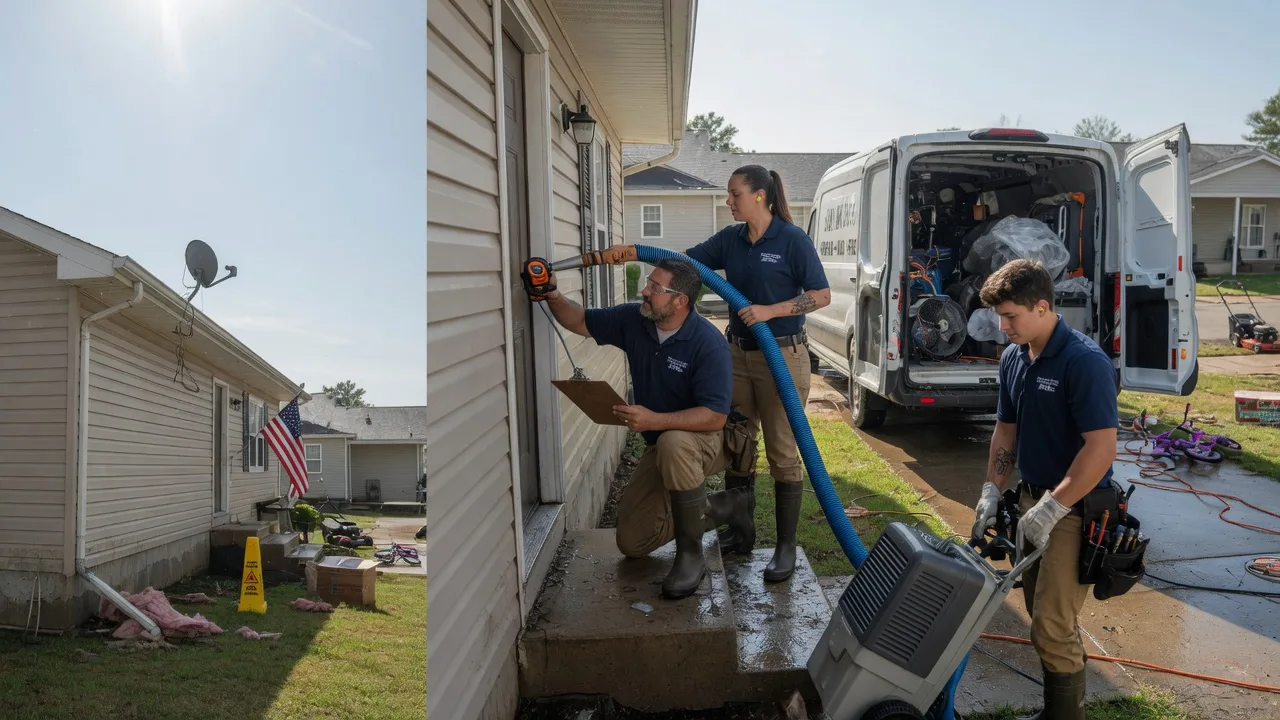 Ceiling Water Damage Restoration in Pinckneyville, IL near me